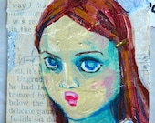 Aceo, 60's Inspired 'Teen Angel' - Original Art Collectible :)