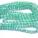 LAST ONE Apatite aqua color round gemstone beads very tiny WHOLE strand