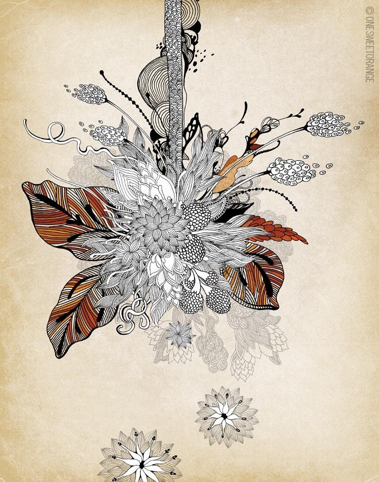 Floral 2 - Giclee Print, 11x14
