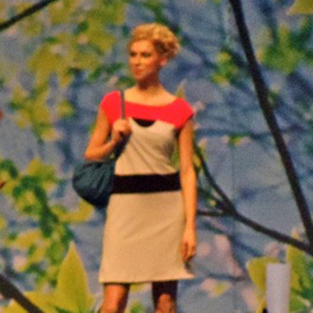 Color block organic cotton dress with cap sleeves in yellow with black and grey - Posey Dress - ready to ship