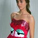 hot pink sparkle las vegas dress Yarn Monster with big Googly Eyes all sizes
