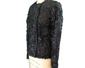 1980s Vintage Calvin Klein Ribbon Jacket