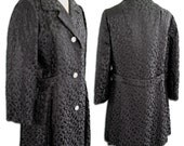 1960s Vintage Leopard Brocade Coat