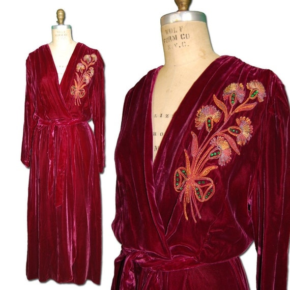1930s silk robe