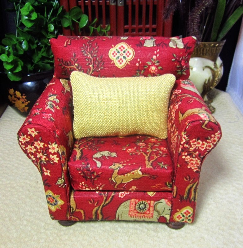 Fashion Doll Chair - Asian Flair Chair 1/6 scale, Barbie, FR