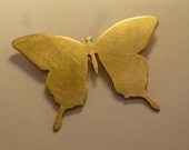 Sweater Friendly Moth brooch hand sawed brass