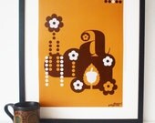 Letter A - from the alphabet series, bold mod A3 poster print