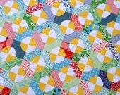 Colorful Bow Tie Quilt by Red Pepper Quilts