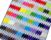 Rainbow Ripple Quilt Pattern (PDF FILE) - immediate download