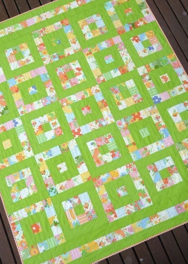 Take 1 A Layer Cake Quilt - Pattern (PDF file) - Immediate Download