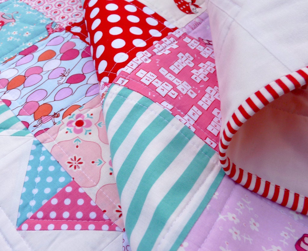 SALE SALE  Girls at Play - Patchwork Quilt by Red Pepper Quilts
