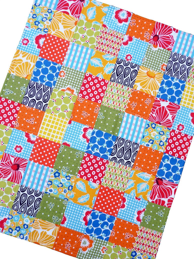Colorful Patchwork Quilt -- by Red Pepper Quilts