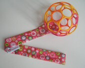 Toy Leash/Sophie Saver Pink Flower Circles