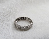 Circa 1925 Platinum and Diamond Eternity Band