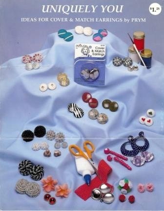 Uniquely You: Ideas for Cover and Match Earrings by Prym, Vintage Leaflet
