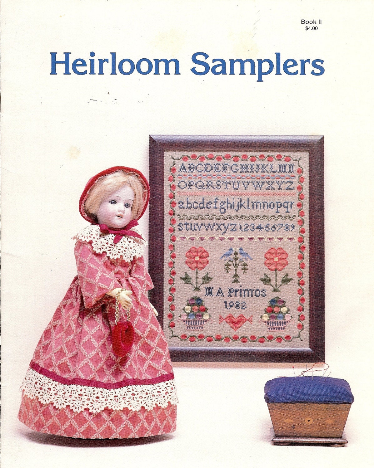 Heirloom Samplers Book II, Vintage Cross Stitch from The Heirloom Shop, 1982