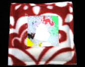 Mini I Spy Bag, Red Blossom eye spy game, treasure hunt toy, seek and find sack, girl birthday gift