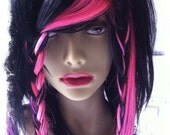 the Heart Breaker fringe ...  Human Hair Fake FRINGE in bubblegum pink and purple