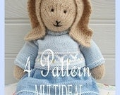 Oscar/ Bluebell/ Daisy / Primrose/ 4 Pattern Collection/ PDF/Toy Knitting Patterns/DIGITAL Download
