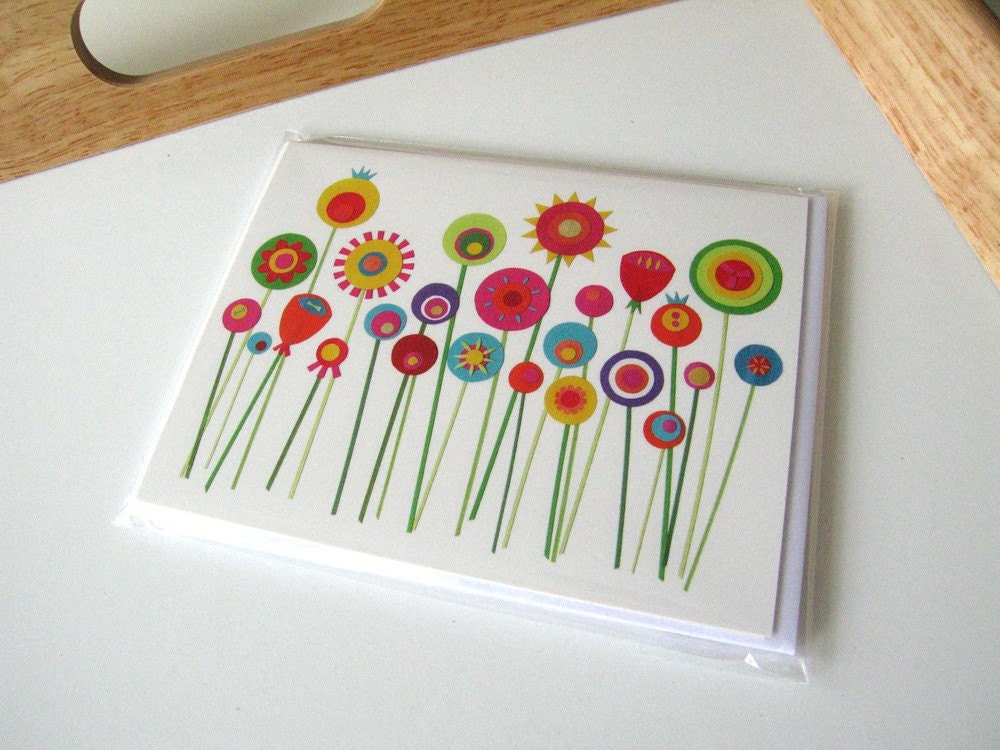 6 Botanical Postcards with Envelopes