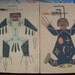 Vintage Navajo Sand Painting Big Thunder Father Sky by stbthreadworks