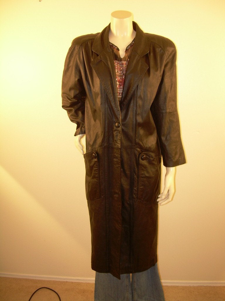 COAT SALE NOW Womens Leather Duster is Full by stilettoRANCH
