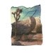 Yuccas 5, Polaroid Emulsion Lift Reprint, 5x7