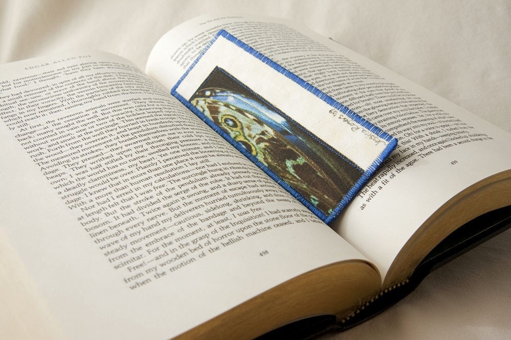 Flutter By 2, Fabric Photo Bookmark