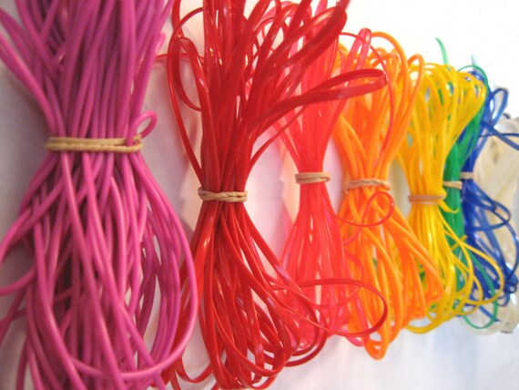 8 Plastic Bundles of Lanyard String by soph80 on Etsy