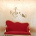 Relax Vinyl Wall Decal - Bathroom - Bedroom