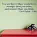 Braver Stronger and Smarter Vinyl Decal Nursery Childrens Room - Small size