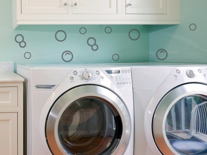Bubbles - Viny Wall Decal - Laundry Bathroom Wall Decals