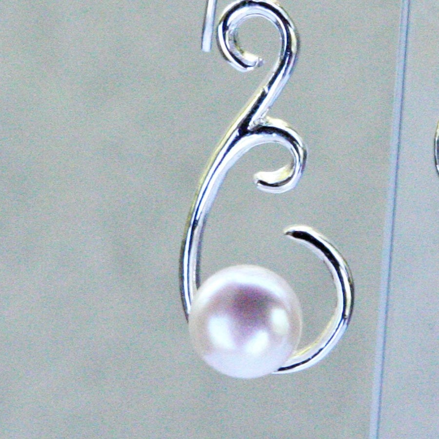 Sterling Silver Pearl Earrings