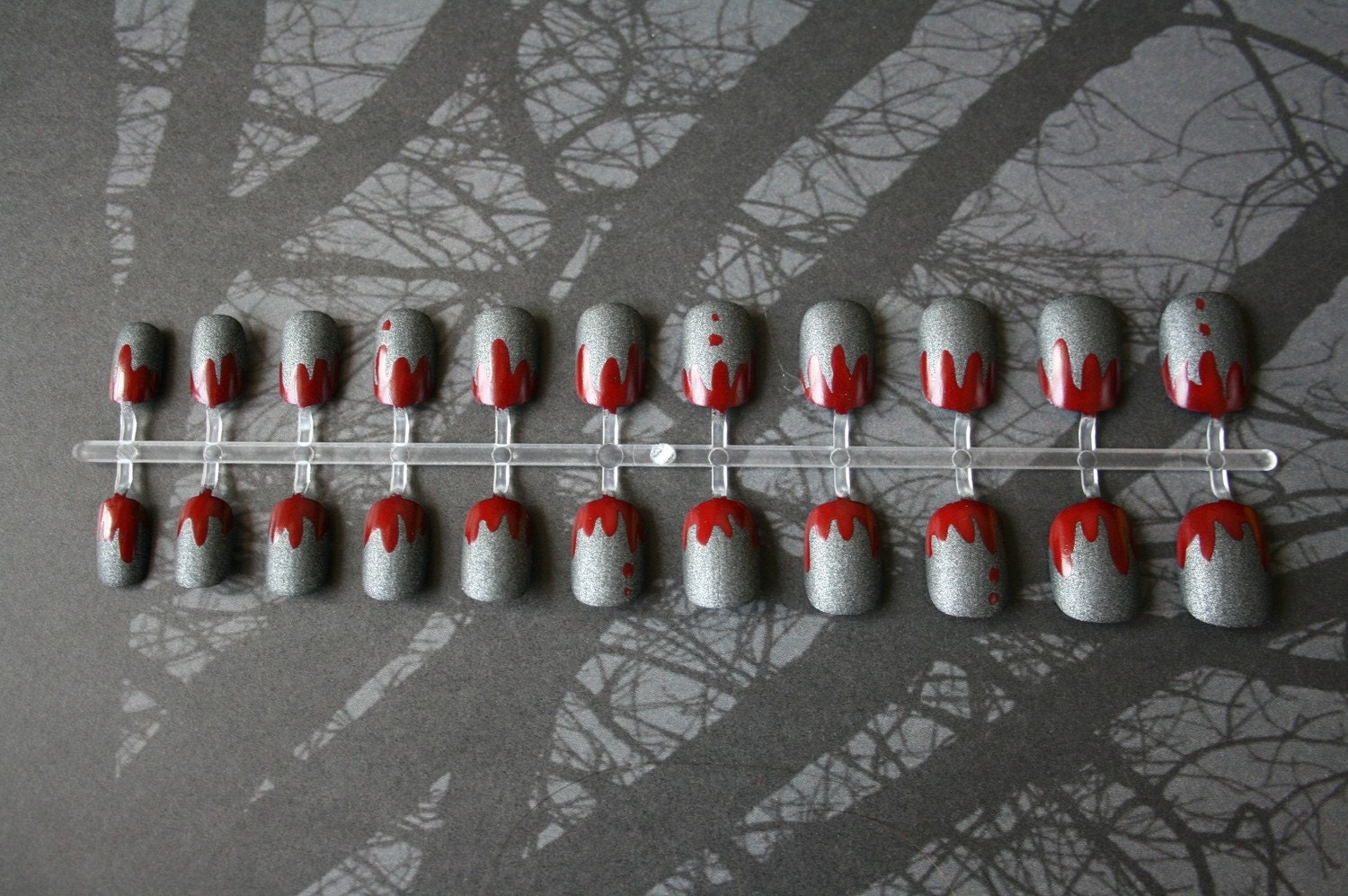 Fake Nails-Texas Chainsaw Manicure- Japanese Nail Art