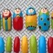Japanese Nail Art- Russian Doll- Kawaii Fake Nails