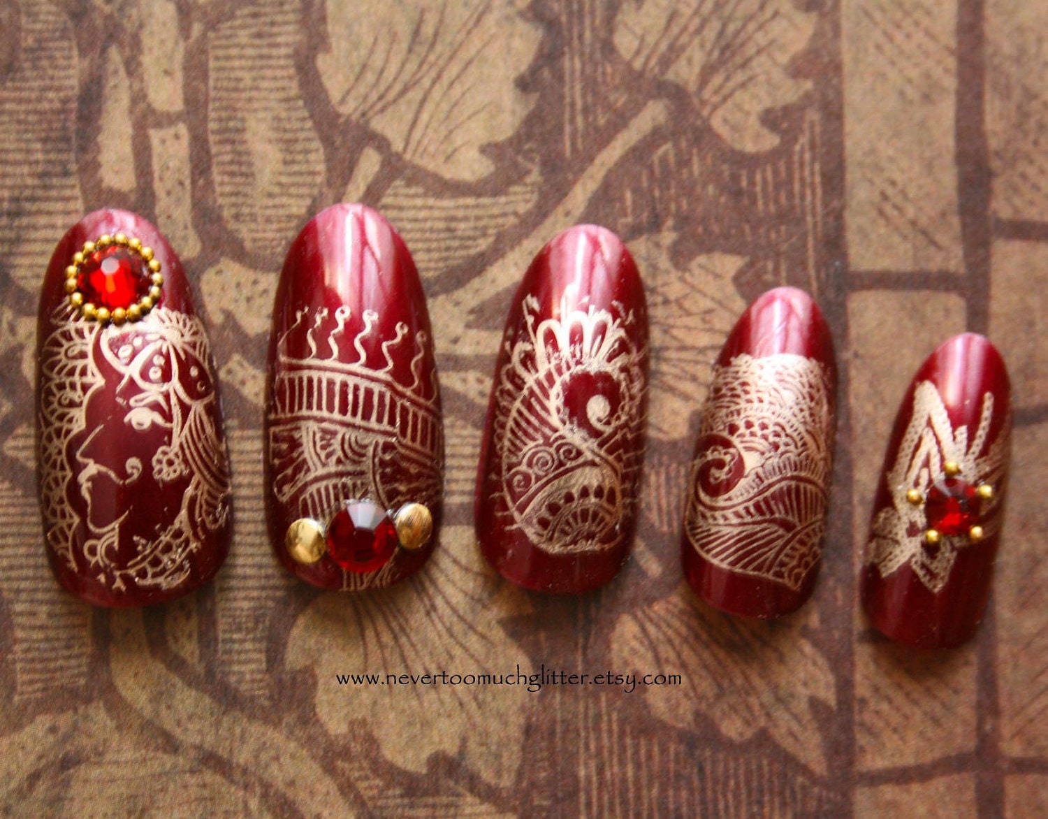 Japanese Nail Art- Rajasthan Dreams Press On Nails