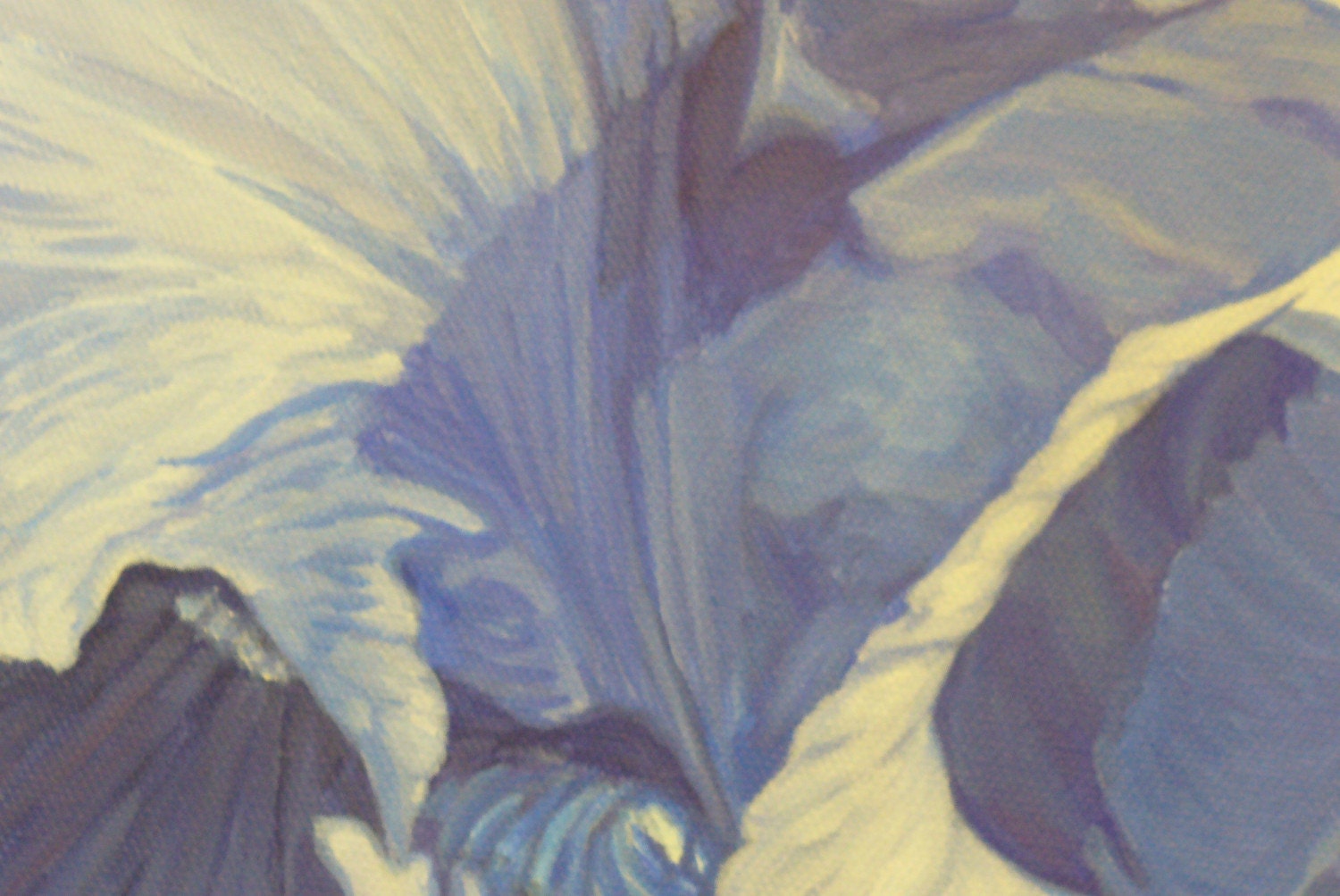 Clearance Sale- 40% off- Purple Majesty- Original Acrylic Flower Painting