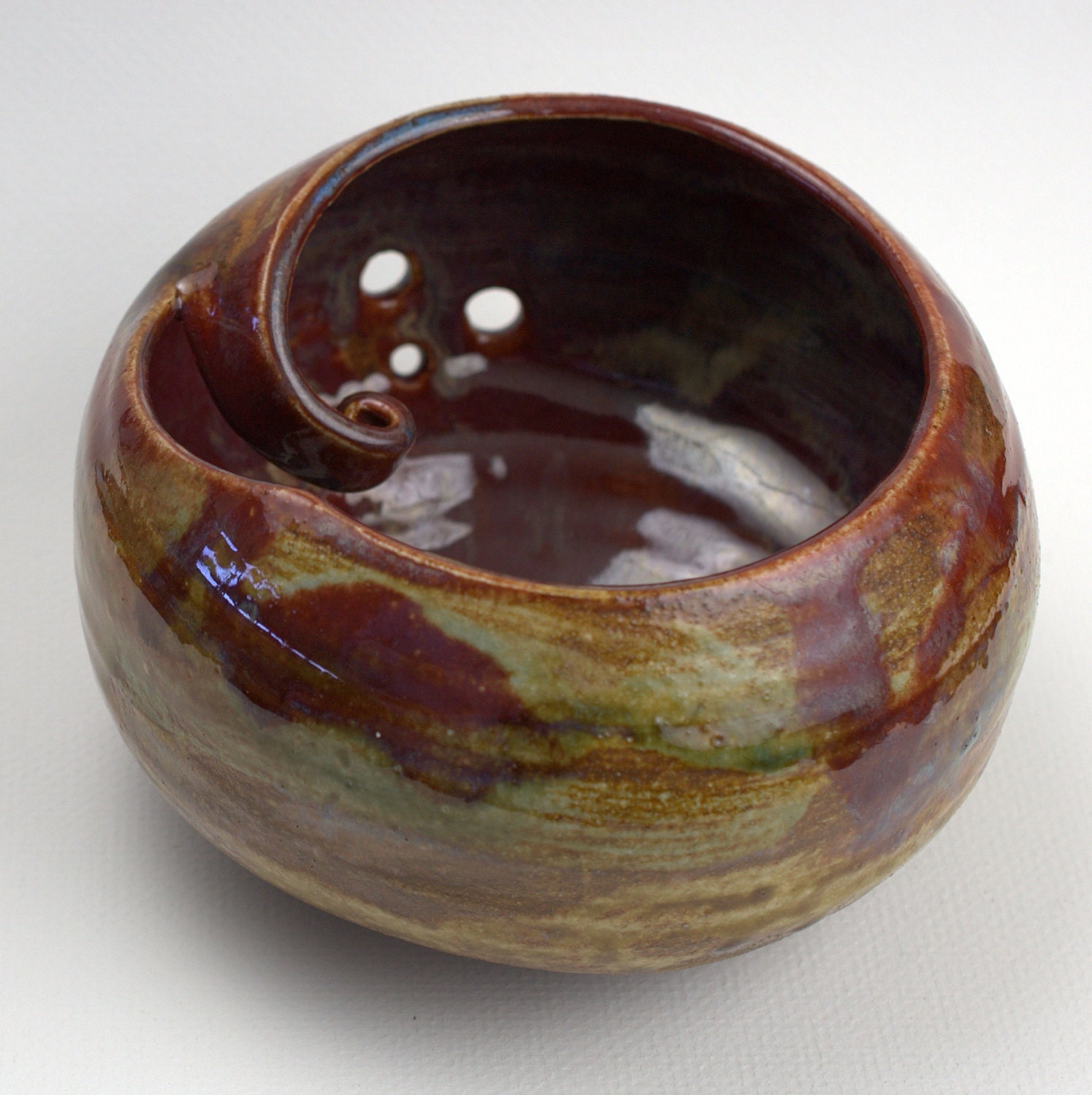 Yarn Bowl Earthy Bright Yarn Bowl