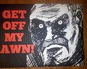 Door Welcome Mat The Get Off My Lawn Unwelcome Mat- Door Mat