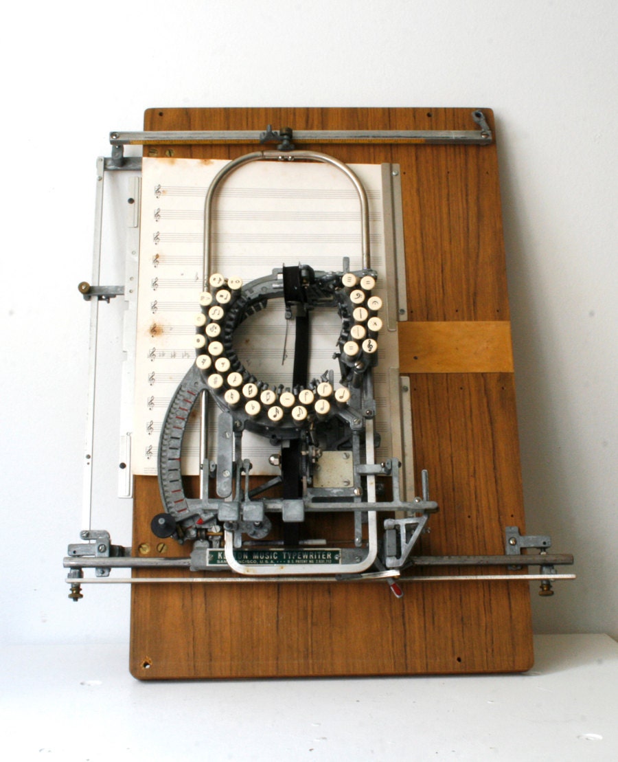 Rare Keaton Music Typewriter