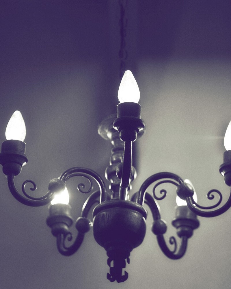 Illuminate - 8 x 10 Fine Art Photograph - classic dramatic chandelier home decor print