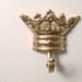 golden crown wall hook