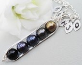 Sweet Peas In A Pod 2, 3,4 Or 5 Pearls Mysterious Colors - Pick And Mix Your Colors