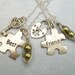 Best Friends Are Like Two Peas in a Pod Jig Saw Puzzle Charm Necklace in Silver