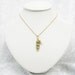 Three Peas In A Pod Gold Pendant  Necklace. Brides, Bridesmaids, friends, Sisters Mothers - Swarovski Pearls