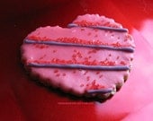 BOGO Purple Striped Heart Cookies