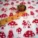 Toadstools v.2 - hand screen printed large quarter
