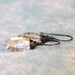 SALE-ICE--Faceted Crystal and Oxidized Sterling Silver Earrings