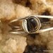 Native American Tigers Eye Sterling Cuff Bracelet 10g