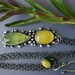 S.A.L.E. 25% off - Leaves of Spring - Prehnite and Chalcedony Sterling Silver Necklace